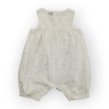 dpam Mädchen Jumpsuit 68 6m weiß Taufanzug elegant festlich Einteiler Strampler