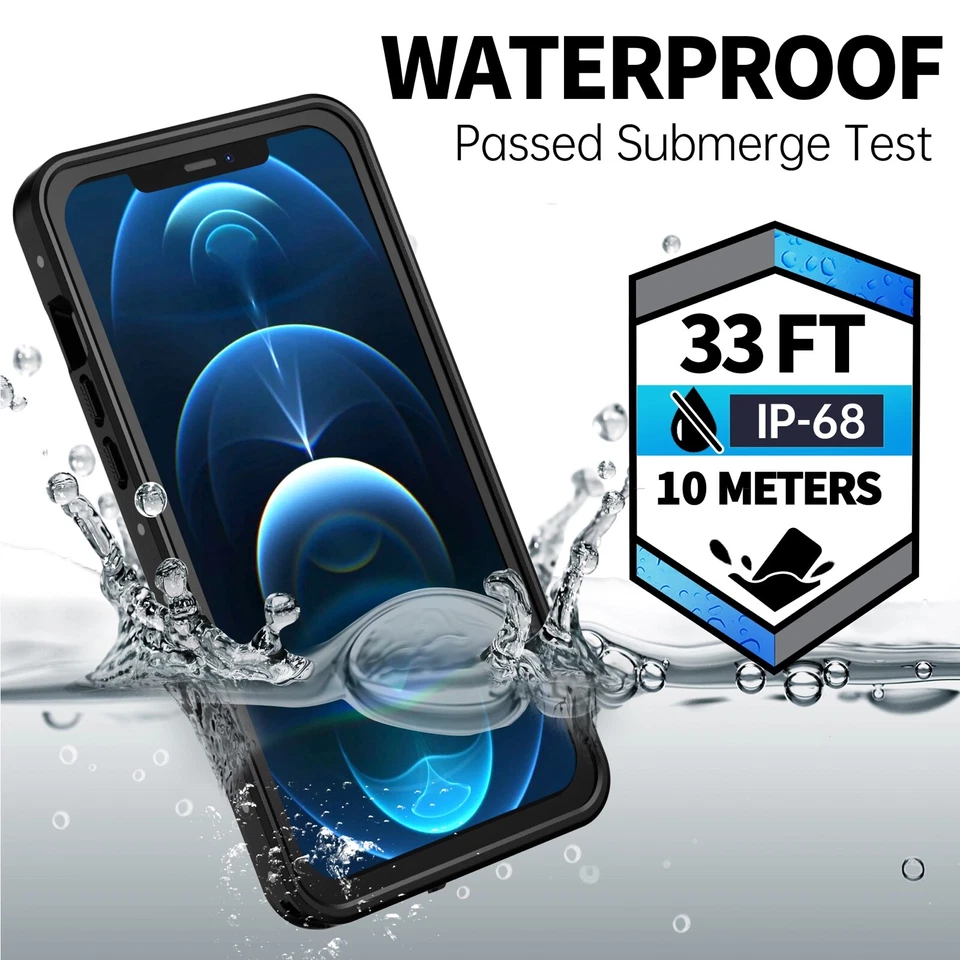 For Apple iPhone 12 12 Pro Max 12mini Case Waterproof Shockproof Dirtproof Cover - Image 3 of 4