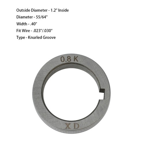Drive Roll .023 .030 .035 .045 Knurled V U-Groove Wire Feed For MIG Welders New - Picture 86 of 90