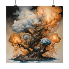 Whimsy in Bloom - AI Generated Matte Poster