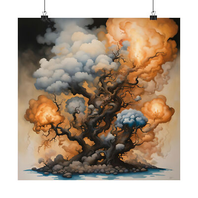 Whimsy in Bloom - AI Generated Matte Poster