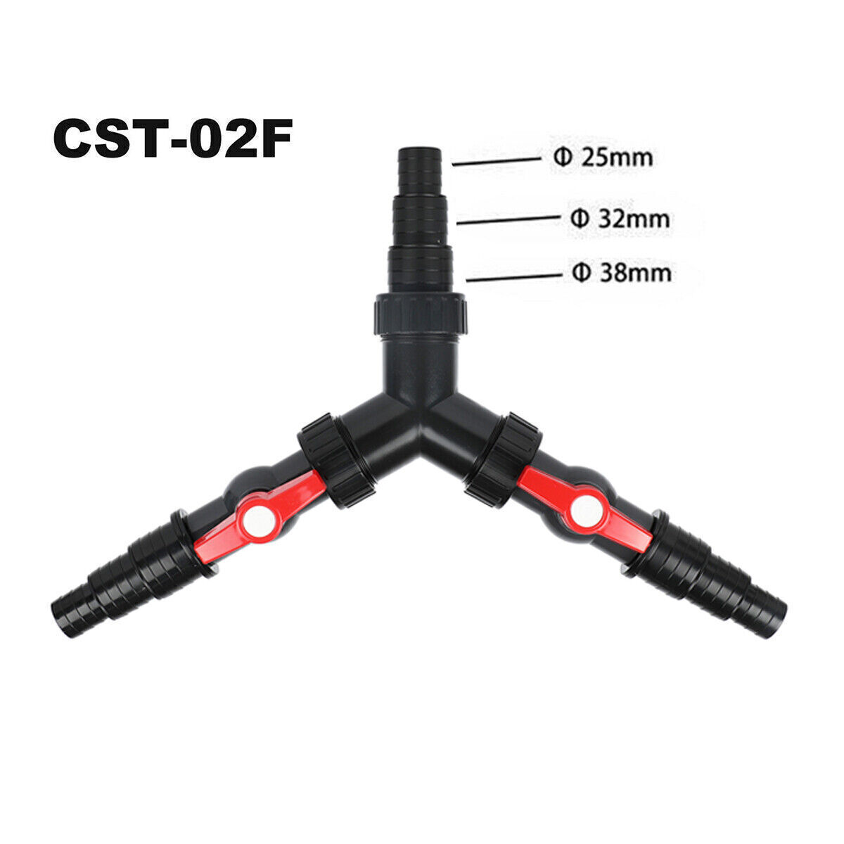 Pond Pump Y Water Distributor Valve Connector Pond Hose Adjustable Splitter eBay