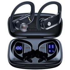 Wireless Earbuds Bluetooth Headphones 48hrs Play Back Sport Earphones with LE...