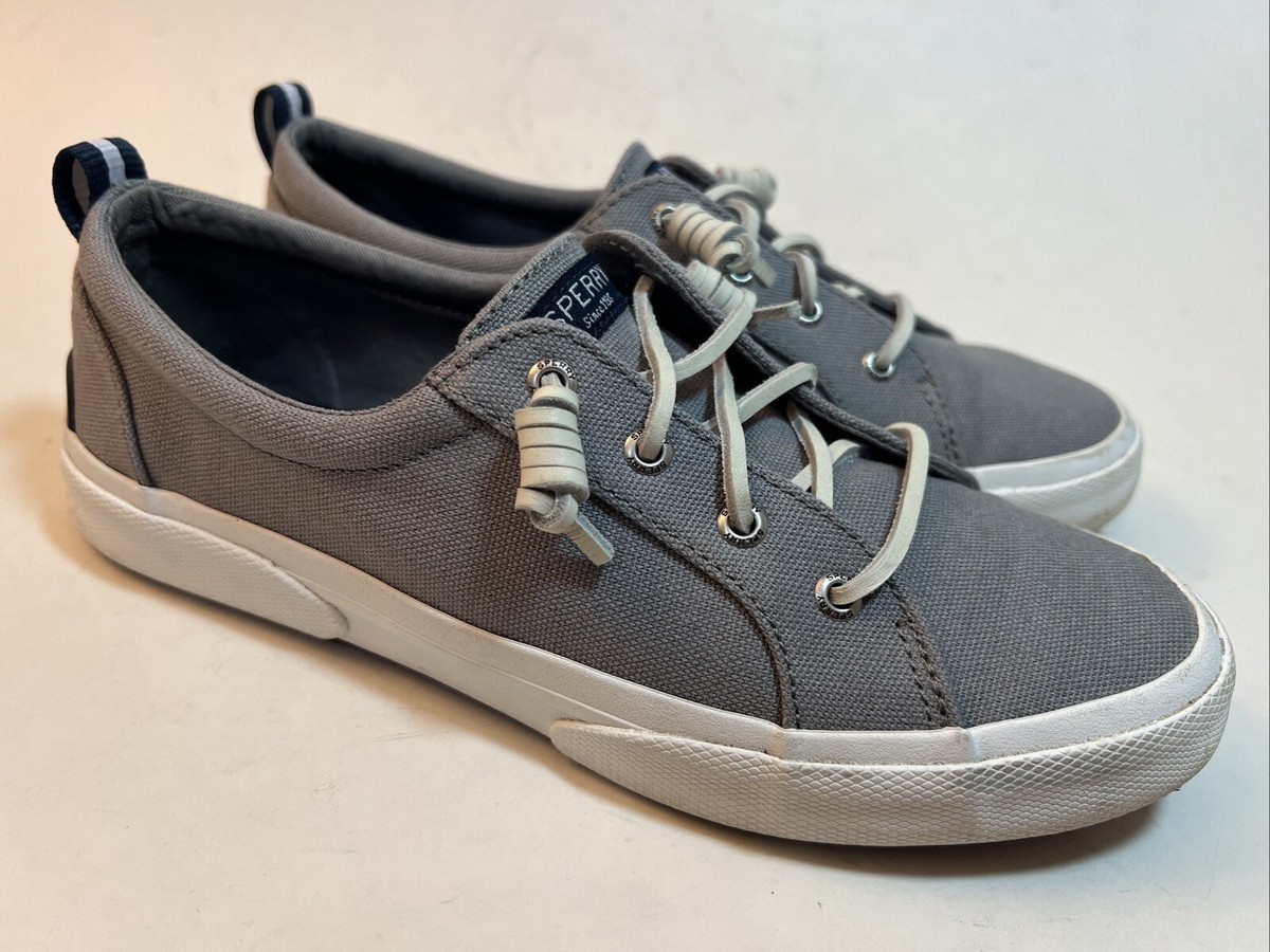 Sperry Top Sider Pier Wave Women's Gray Low Top Sneakers