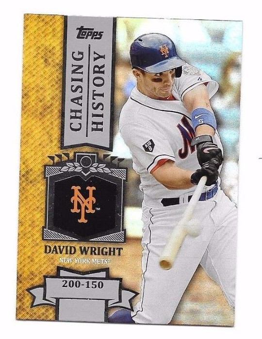 2013 Topps Chasing History Holofoil David Wright #99