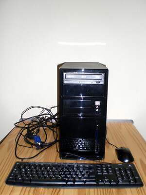 Quad Core Computer AMD Quad A8 5600K 8GB Biostar A55MD2 FM2 Mainboard + Tastatur