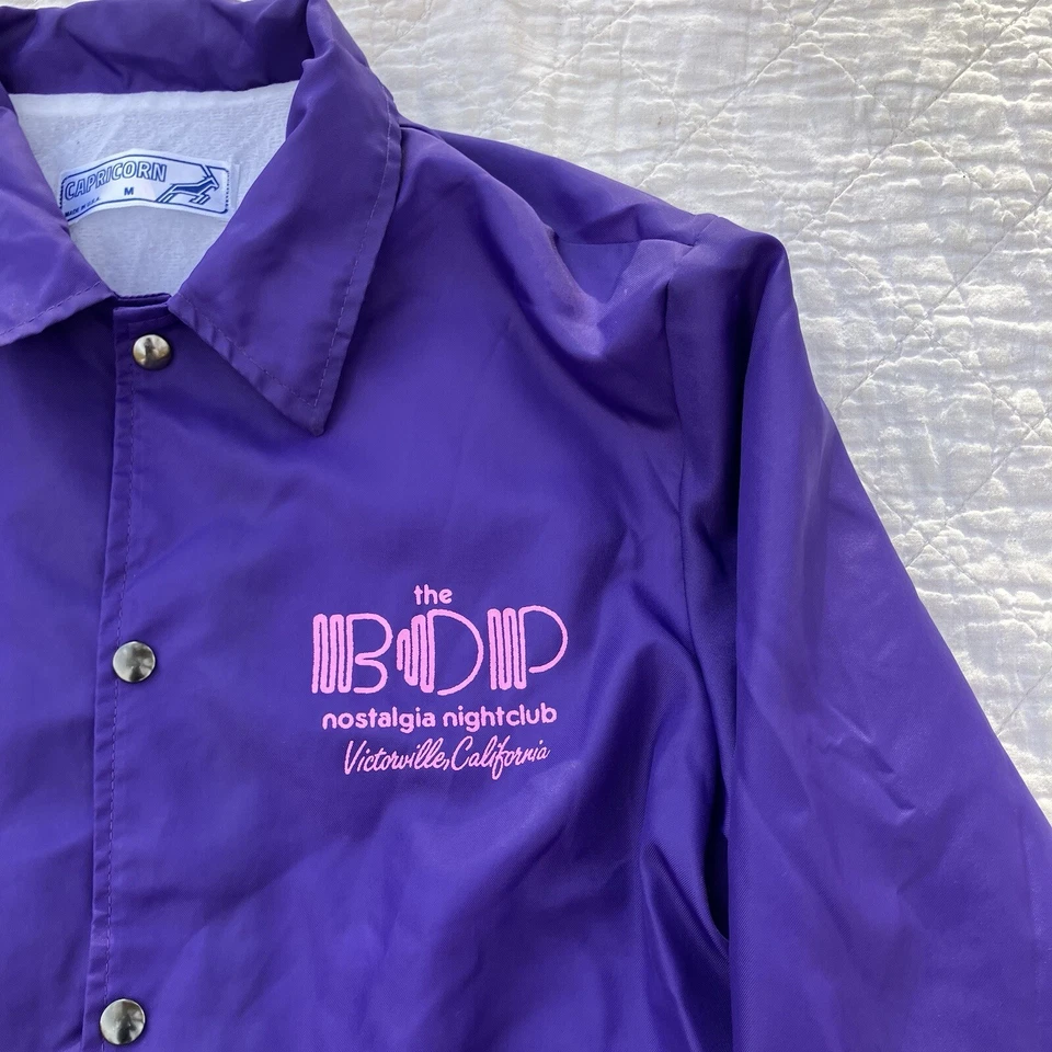Chaqueta Universitaria Capricornio The Bop Nostalgia Nightclub California Años 80 De Colección Talla M Foto 4 de 4