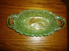 Green Depression (?) Glass  Relish  - Maker Indiana Glass Co -Avocado Pattern . — photo 3