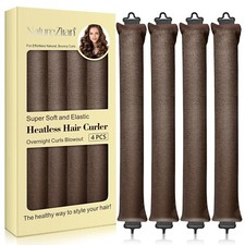 4 pcs Heatless Hair Curler, Overnight Heatless Curls Blowout Rods New in Box