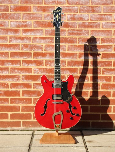 Hagstrom Viking Wild Cherry Transparent Semi Acoustic Guitar w/Gigbag