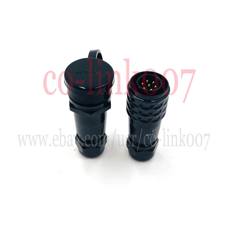 SA12 Inline Cable Coupler IP67 WEIPU Waterproof Plug & Socket Connector 7pin - Image 4 of 4