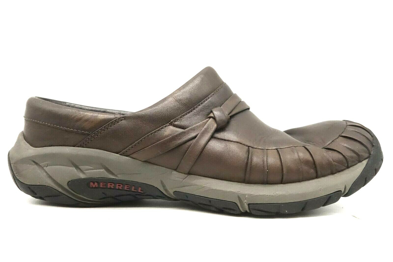 Merrell Brown Leather Casual Slip On 