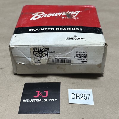 NEW OPEN BOX- Browning Eccentric VF2E-120 1-1/4  Bore Bearing Unit || WARRANTY!