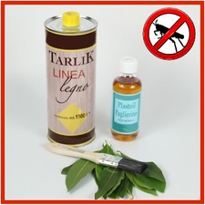 Kit Antitarlo liquido professionale per legno mobili antichi olio paglierino 