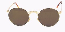 New Club LA 9703 Round Metal 46-23-145 Vintage European Sunglasses 90s Italy NOS