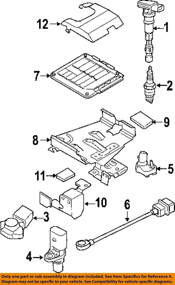 Used Engine Control Module (ECM) fits: 2006 Volkswagen Golf gti Electronic Contr - Image 2 of 4