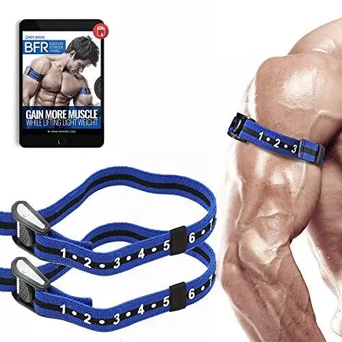 Occlusion Training Bands by BFR BANDS PRO Slim Model 2 Pack Blood