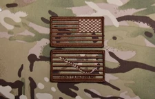 Multicam Reverse US Flag & USN First Navy Jack Patch Set US Navy USN NSW SEAL
