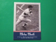 Pick From List Mickey Mantle 2001 UD Pinstripe Exclusive, 2007 Topps Story/HR