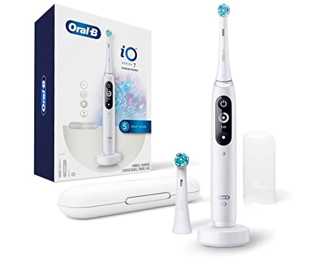 Oral-B iO 7 Brosse   dents électrique avec technologie aimantée et 2 brosses,