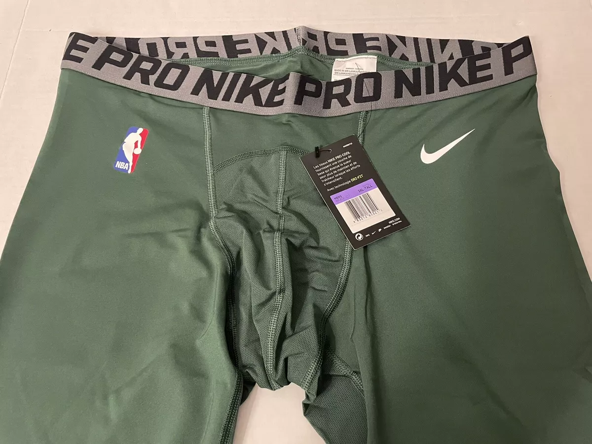 NIKE Men's Milwaukee Bucks NBA Basketball Compression Shorts 3XLT