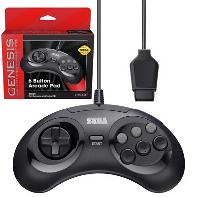 Sega Licensed Video Game Controller For Genesis And Mega Drive 10Ft Cable