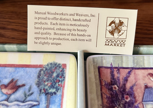 Manual Woodworkers & Weavers, Inc 4.5 In mini plate set of 4 Window Box - Picture 3 of 5