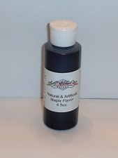 Maple Flavoring Nat. & Art.   4 floz. Bottle w/flip-up spout.