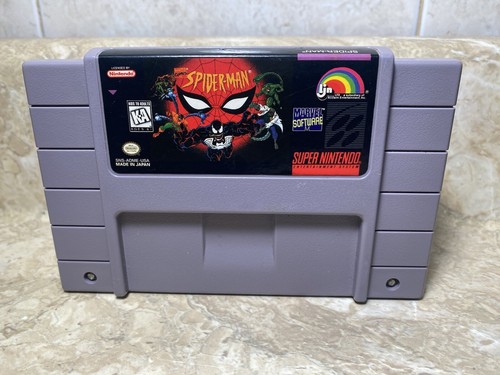 Spider-Man Animated Series Super Nintendo Entertainment System Authentic Tested! - Picture 4 of 8