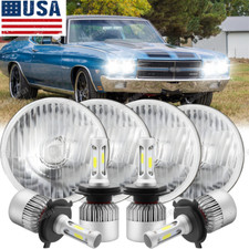4pcs For Chevrolet Chevelle 1964-1970 5-34 5.75 Led Headlights Hilo With Drl