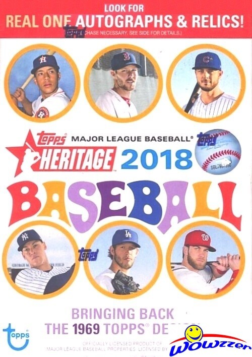 2018 Topps Heritage Blaster Box 新品未開封 2018 Topps Heritage Baseball EXCLUSIVE Factory Sealed Blaster Box