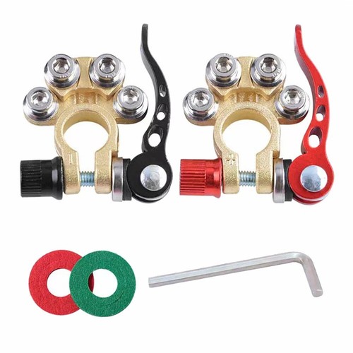 Brand New Battery Terminals 12V 2Pcs Battery Terminals Clamps Connectors - Picture 10 of 12