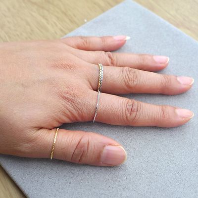 rose gold midi ring