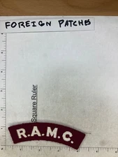 VINTAGE BRITISH R.A.M.C. TAB PATCH