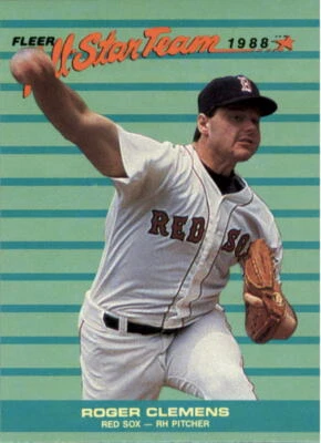 A0385- 1988 Fleer All-Stars #4 Roger Clemens Boston Red Sox Einzelkarte NM-MT - Bild 1 von 2