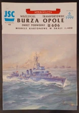 JSC | No. 43 | 1:400 ORP Burza & U606 Paper Model Kit