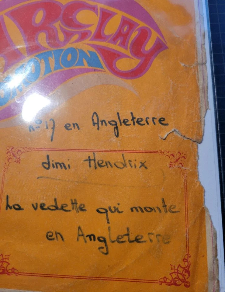 Jimi Hendrix Hey Joe, Stone Free b/w 51st, Can You   Barclay  Records 1967 PROMO - Image 4 of 4