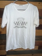 Vintage Caesars Palace Casino Las Vegas Nevada White colored T-Shirt Size Medium