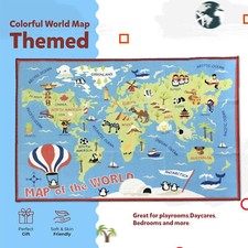 Children Kids Soft Nursery Rugs Girls Boys Bedroom Toy Play Mat Educational Mats