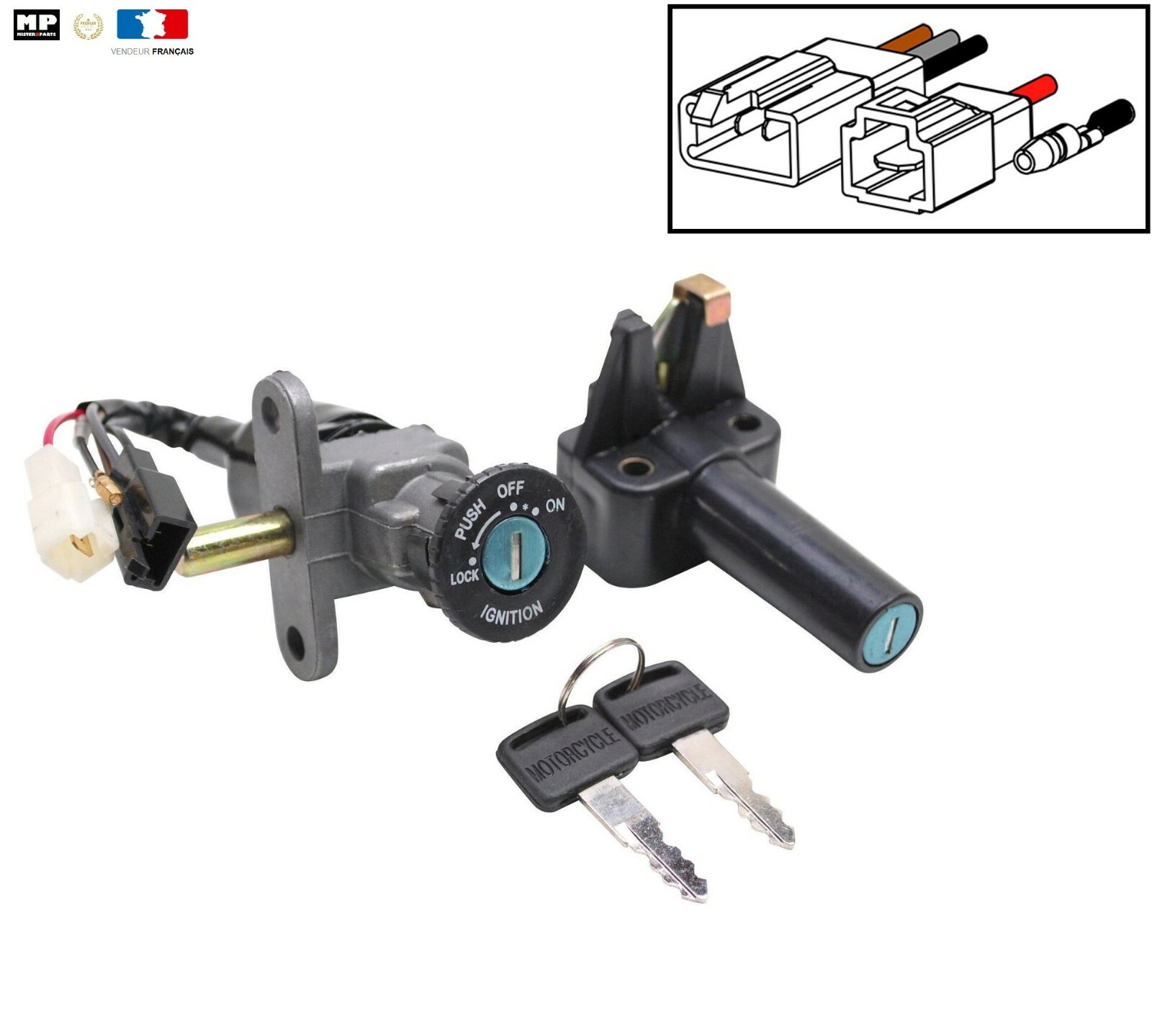 Contacteur à clé scooter Booster BW's Spirit - Le réflexe quotidien