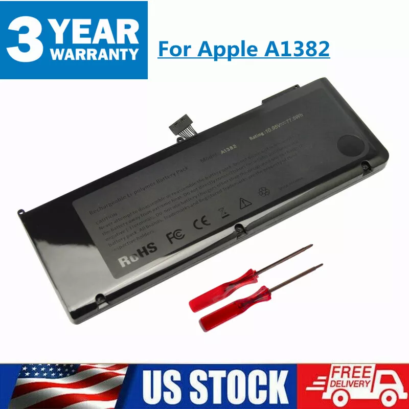 A1321/A1382 Battery for Apple MacBook A1286 Mid 2009 2010 2012 