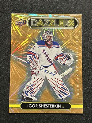 2021-22 Upper Deck Series 1 IGOR SHESTERKIN Dazzlers Orange Parallel #32