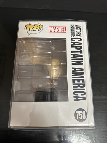 Funko POP! Deluxe Marvel Victory Shawarma Captain America #758 esclusiva Amazon - Foto 8 di 9