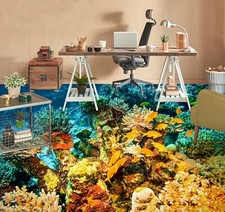 3D Coral Fish 22376NA Floor WallPaper Murals Wall Print 5D AJ WALLPAPER AU Fay