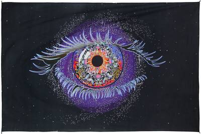 Cosmic Eye Heady Art Print Tapestry by Mike Dubois Psychedelic Eyeball Visionary