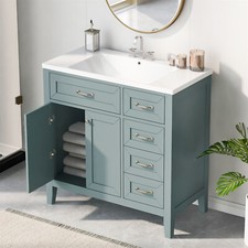 36" Bathroom Vanity with Sink Combo Bathroom Storage Cabinet with Drawers
