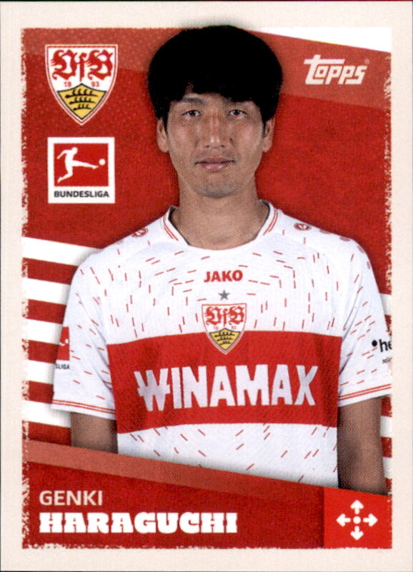 2023 TOPPS CHROME Bundesliga Silas Katompa Mvumpa voiture VFB Stuttgart