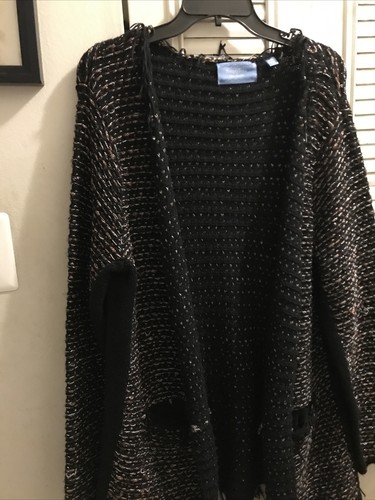 SIMPLY VERA VERA WANG SWEATER JACKET L 