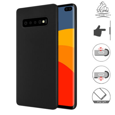 Hülle für Galaxy S21 Ultra S20 S10 Silikon Back Case Slim Stoßfest Grip Cover 