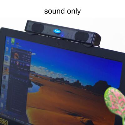 USB Laptop Tragbarer Stereolautsprecher Audio Soundbar Bass für PC G9R6 Q2J F2F4